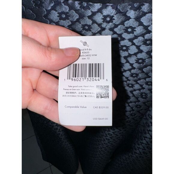 Kate Spade New York Brocade Fit & Flare Dress Size 12 Princess Flowers - Picture 8 of 11